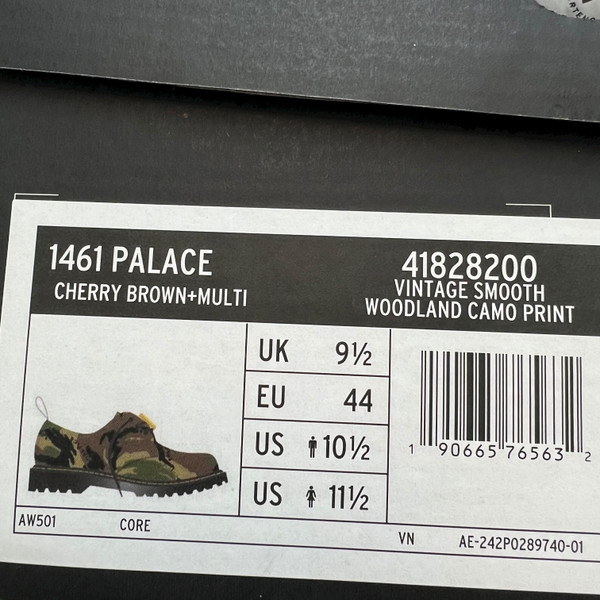 Palace x Dr. Martens 1461 Woodland Camo 