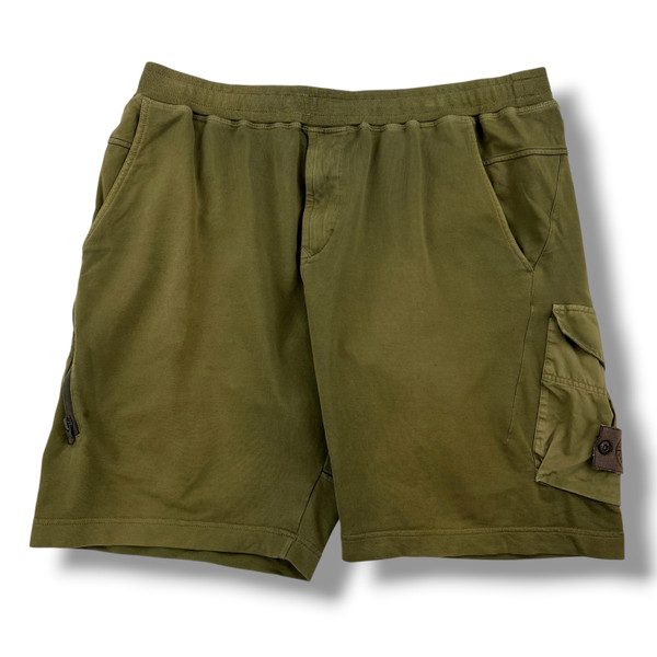 Stone Island Khaki Ghost Project Cargo Shorts