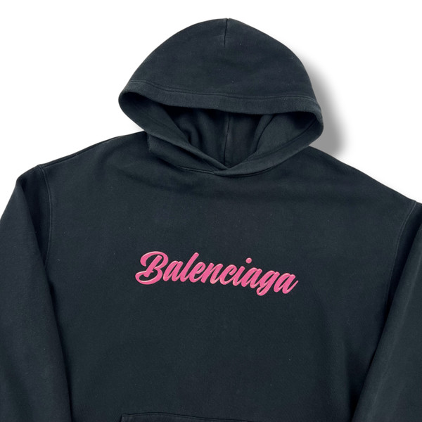 Balenciaga Glossy Logo Pullover Hoodie 