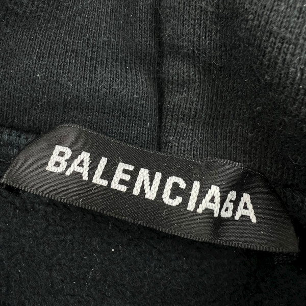 Balenciaga Glossy Logo Pullover Hoodie 