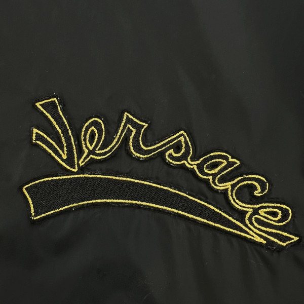 Versace Black Windbreaker Jacket 