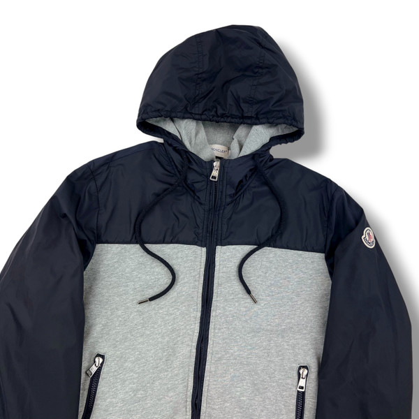 Moncler Grey / Navy Hybrid Nylon Jacket 