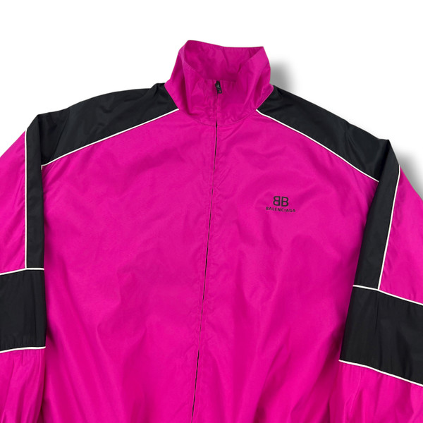 Balenciaga Two Tone Pink & Black Windbreaker 