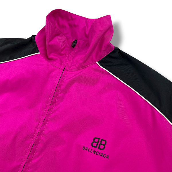 Balenciaga Two Tone Pink & Black Windbreaker 