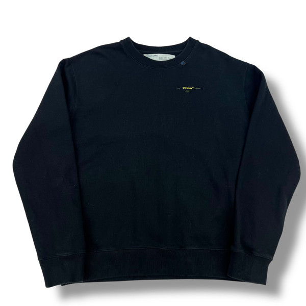 Off-White Yellow Acrylic Arrows Sweatshirt