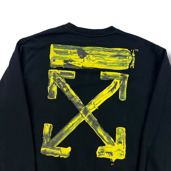 Off-White Yellow Acrylic Arrows Sweatshirt