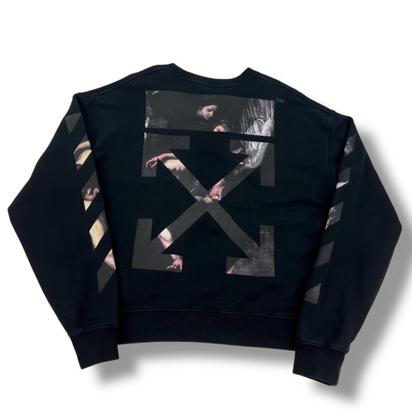 Off-White Caravaggio Arrows Black Sweatshirt 