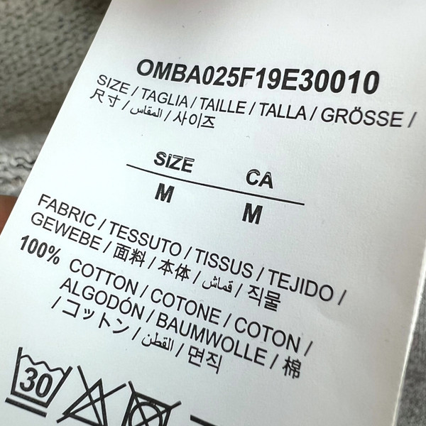 Off-White Blue Acrylic Arrows Grey Sweatshirt 