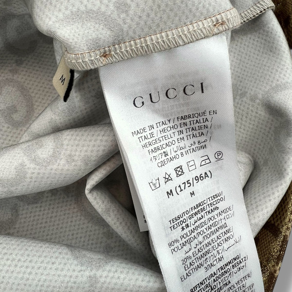 Gucci Gold GG Technical Jersey Tank Top 