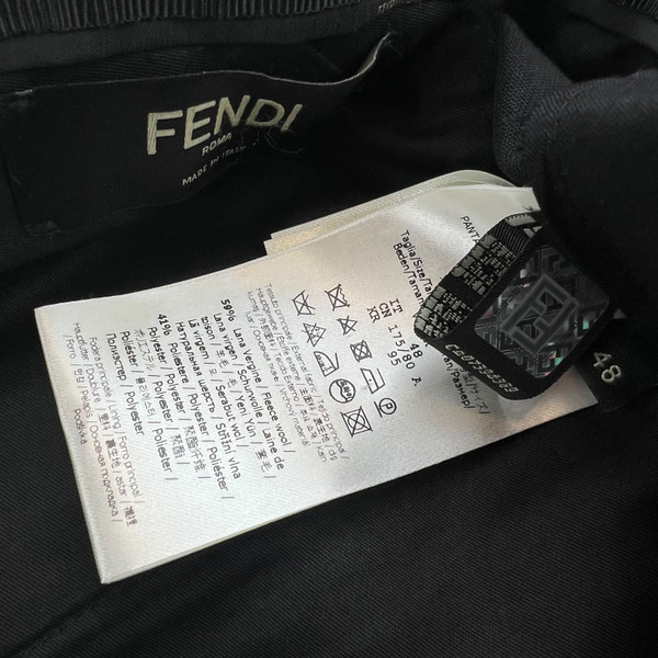 Fendi Black Suit Trousers 
