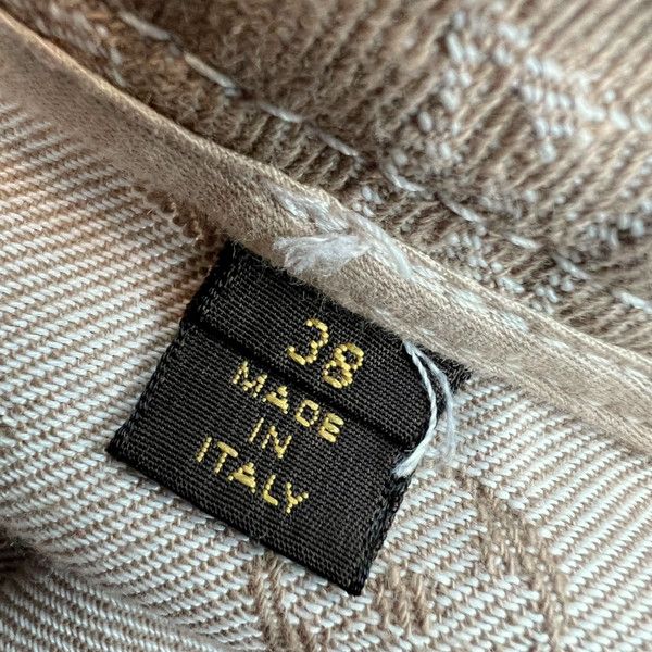 Louis Vuitton Beige Monogram Denim Skirt 