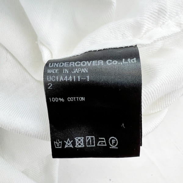 Undercover Beret Print White Short Sleeve Shirt