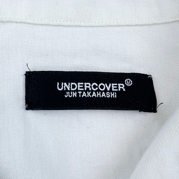 Undercover Beret Print White Short Sleeve Shirt