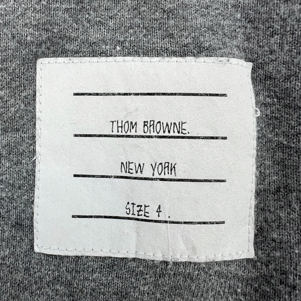 Thom Browne Tonal Funmix 4 Bar Popover Hoodie