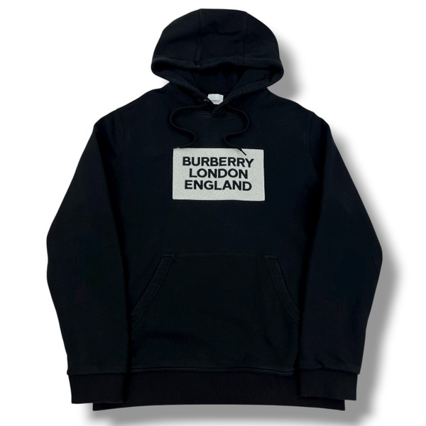 Burberry Farley Logo Black Hoodie 
