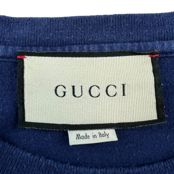 Gucci Interlocking GG Print Navy T Shirt