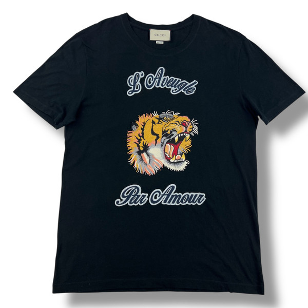 Gucci L'Aveugle Par Amour Tiger T Shirt