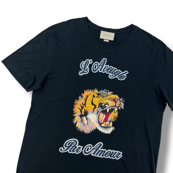Gucci L'Aveugle Par Amour Tiger T Shirt
