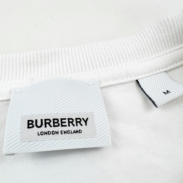 Burberry White Spellout T Shirt 