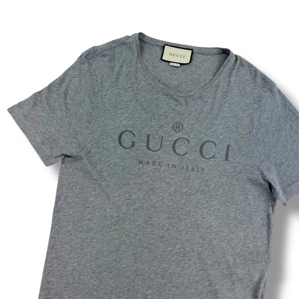 Gucci Made In Italy Grey T Shirt
