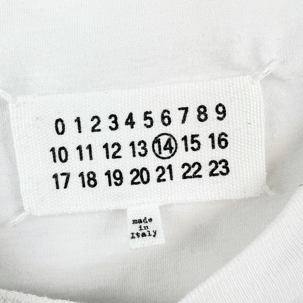 Maison Margiela Scribble Logo White T Shirt