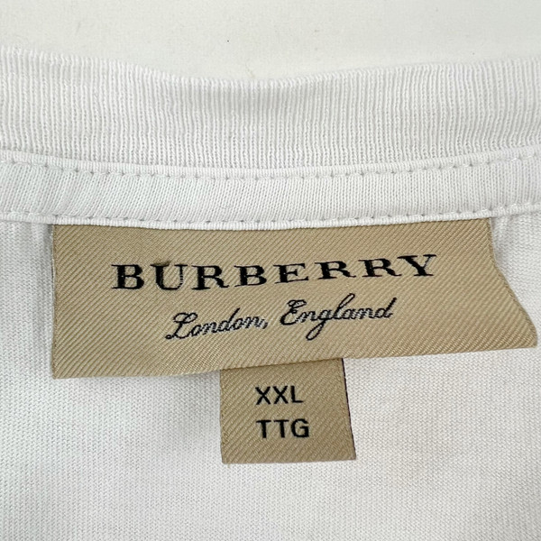 Burberry Embroidered Logo White T-Shirt