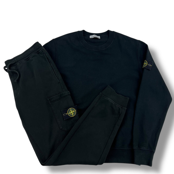 Stone Island Black Full Tracksuit 