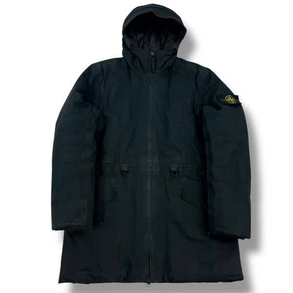 Stone Island Water Repellent Supima Cotton Primaloft Navy Parka Jacket 