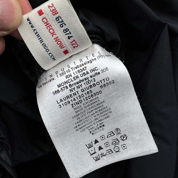 Moncler Navy Quilted Jacket 