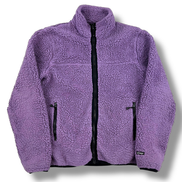 Stussy Purple Sherpa Fleece
