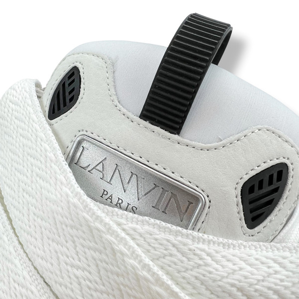 Lanvin Studded Leather Curb Trainers 