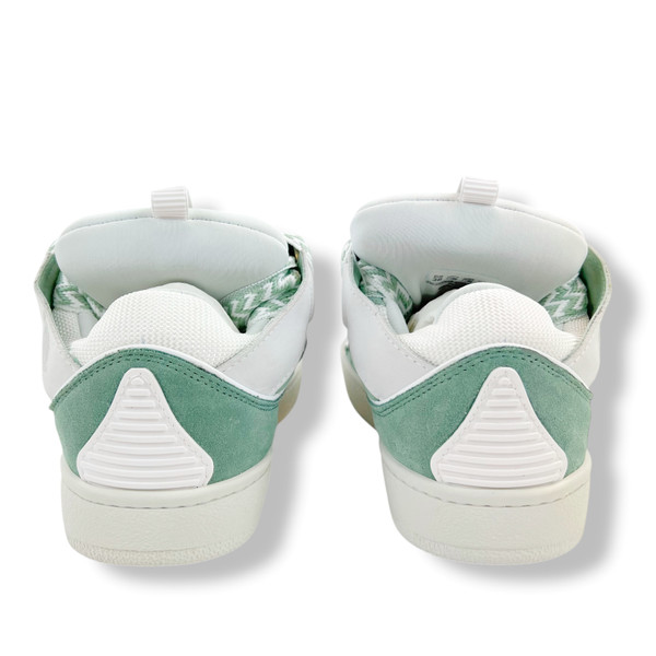 Lanvin Mint Green Curb Trainers