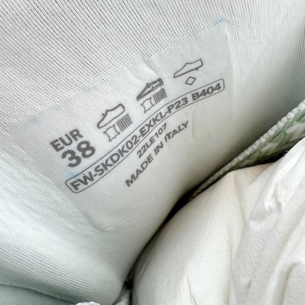 Lanvin Mint Green Curb Trainers