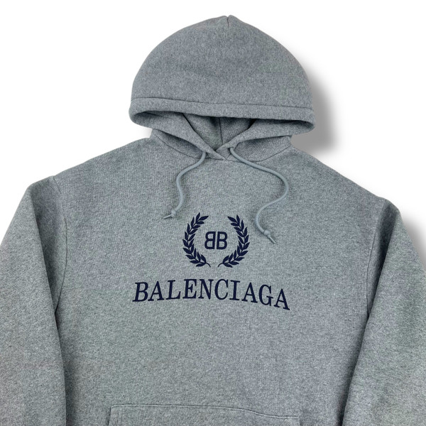 Balenciaga BB Crest Grey Hoodie