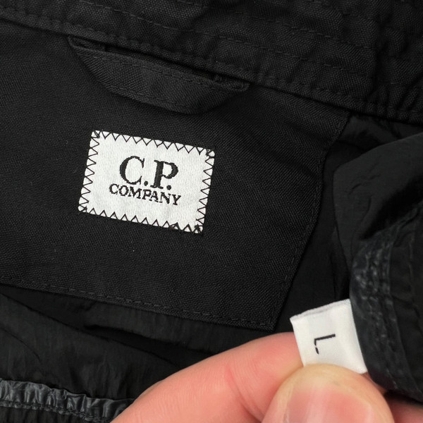 C.P. Company Chrome-R Garment Dyed Black Goggle Jacket 