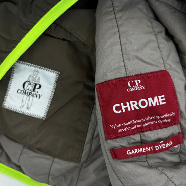 C.P. Company Chrome Khaki / Neon Lens Jacket 