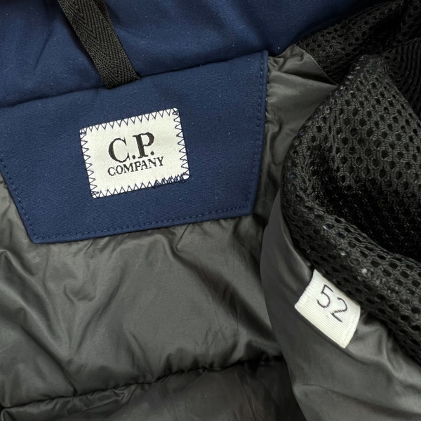 C.P. Company Blue C.P. Shell Padded Goggle Jacket 