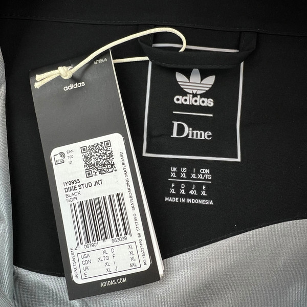 Adidas x Dime Studded Gore-Tex Black Jacket 