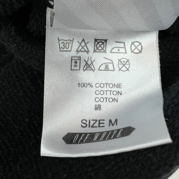 Off-White Blue Collar Black Sweatshirt