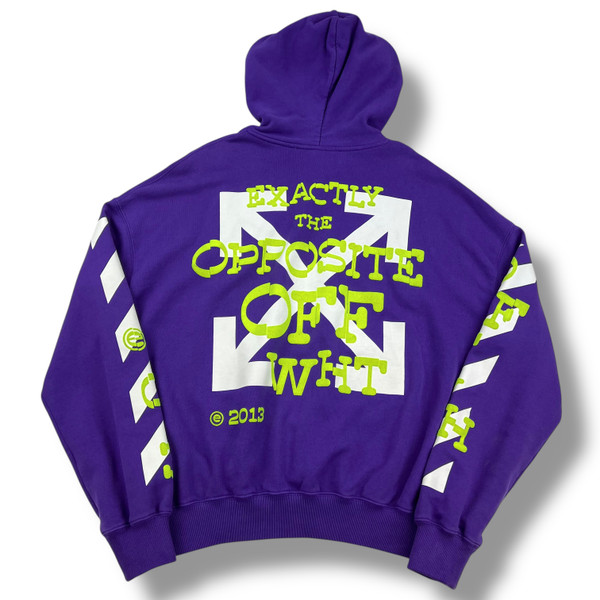 Off-White Exactly The Opposite Purple Hoodie 