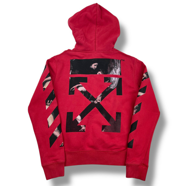 Off-White Caravaggio Arrows Red Hoodie 