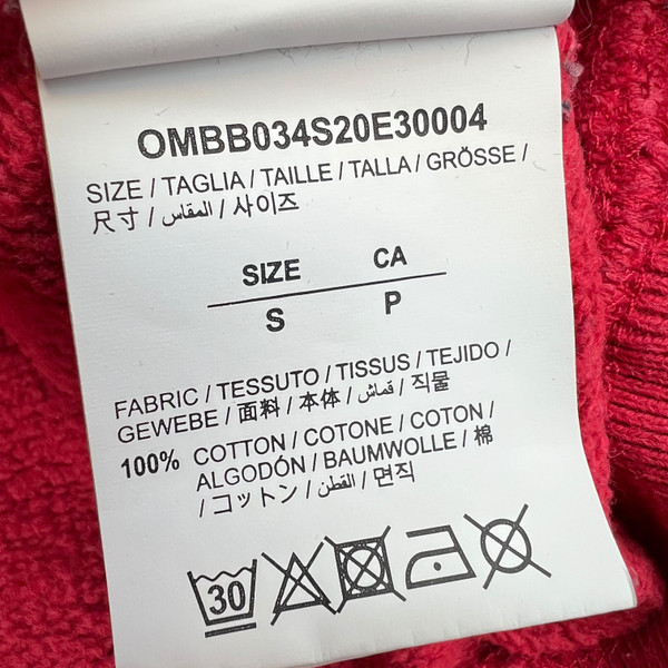 Off-White Caravaggio Arrows Red Hoodie 