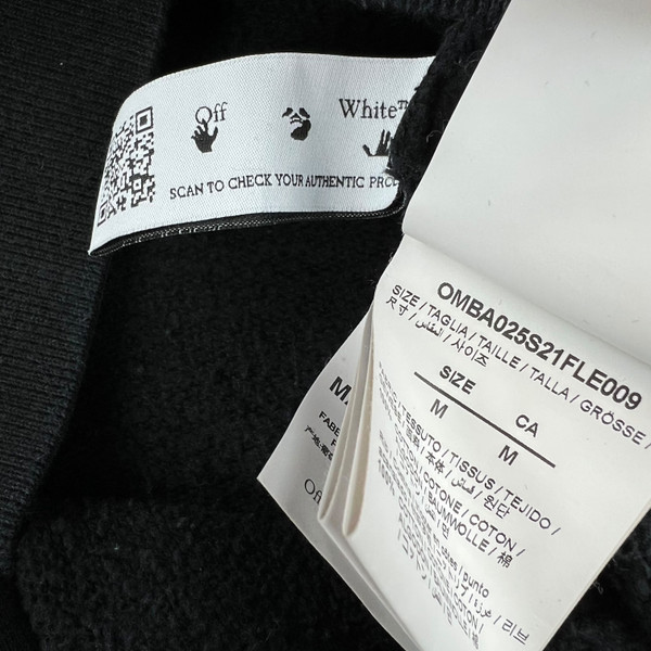 Off-White Caravaggio Sprayed Black Sweatshirt 