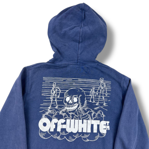 Off-White Blue Skeletons Hoodie 