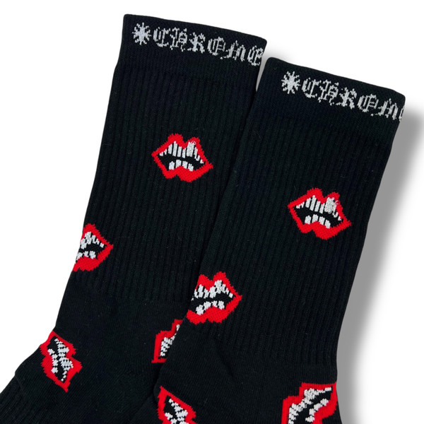 Chrome Hearts x Matty Boy Black Chomper Socks 