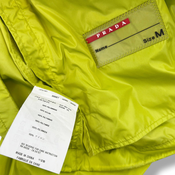 Prada Lime Green Windbreaker 