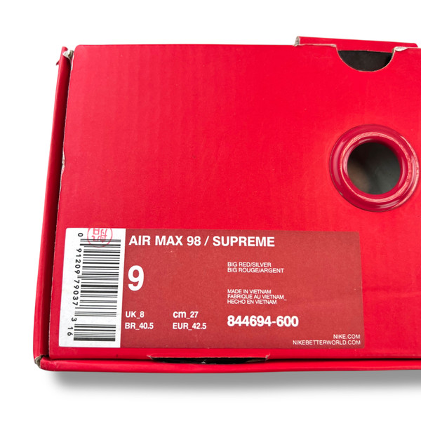 Supreme x Nike Air Max 98 Red 