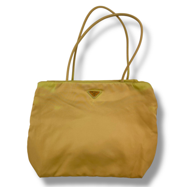 Prada Beige Nylon Tote Bag 