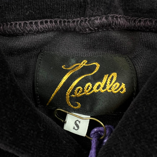 Needles Dark Purple Velour Hoodie 