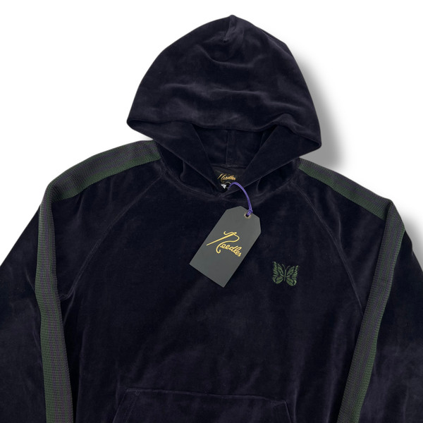 Needles Dark Purple Velour Hoodie 